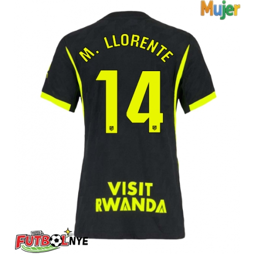 Camiseta Atletico Madrid Marcos Llorente #14 Visitante Equipación para mujer 2026-27 manga corta